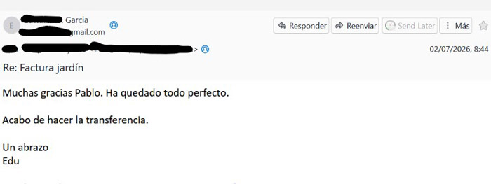Cliente satisfecho julio 2026